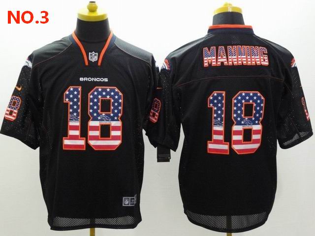 Men's Denver Broncos 18 Peyton Manning Jersey NO.3 ;